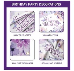 Purple Butterfly Birthday Decorations Balloon Arch Kit – Glitter Butterfly Party