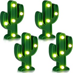 Cactus LED Party Lights 4.72×2.76 Inch Mexican Decorations Cactus Shaped Party