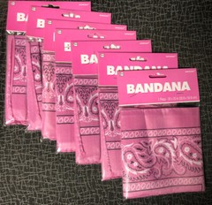 Amscan Pink Bandanas, Party Accessory, 7 Ct.