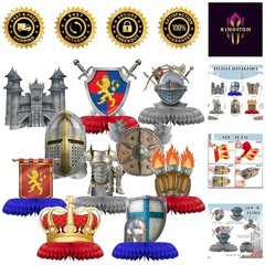 Celebrate with 10 Medieval Knight Decorations – Castle Themed Party Essentials