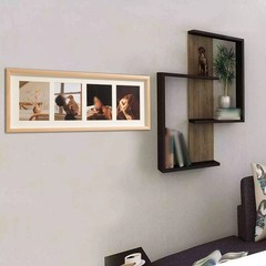 Stylish Frame for 4 Photos in Black for Display and Gifts
