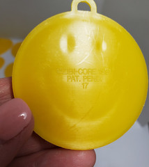 43 Plastic Balloon Weights Green Yellow Star Bear Heart Smile Vintage Zibi-Core