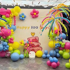 260 Balloons for Balloon Animals, 100PCS Long Balloons for Tying Balloon Arch…