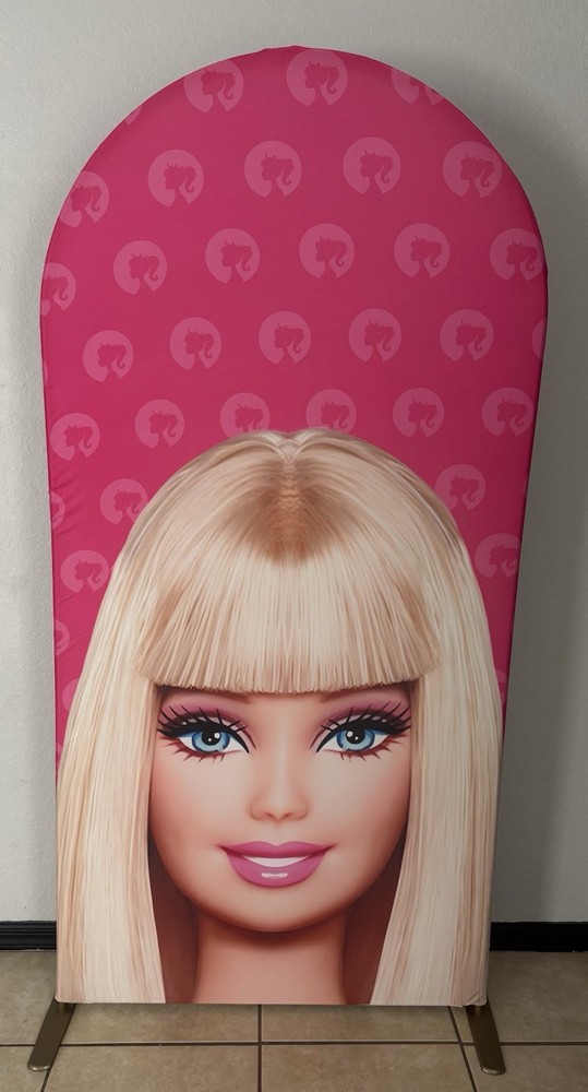 Barbie Birthday Arch Backdrop Cover