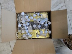 GRAD Marquee GLITTERY GOLD WITH 4 SETS OF BULBS LETTER HEIGHT 14 INCHES