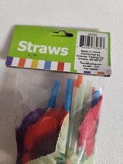 Tropical Flower Straws Party Summer Fun 12 Pc Multi-Color Oriental Trading Luau