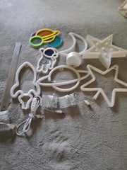 6 Piece Space Decorations for Space Themed Party – Light Up
