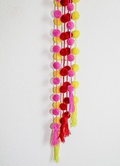 Mexican Handmade Colorful PomPoms Decorative Garland Home Party Festive Decor