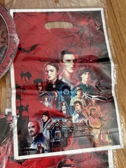 Stranger Things Birthday Party Decor Lot Banner Plates Loot Bags NEW