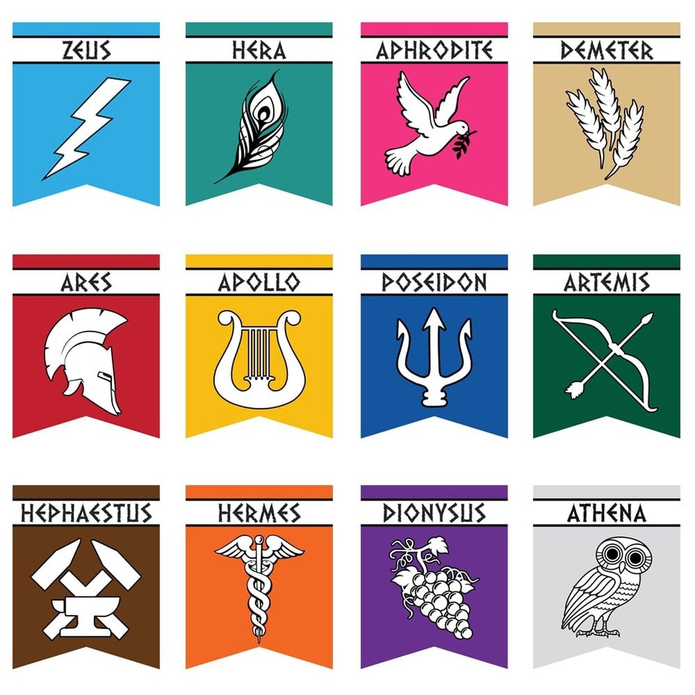 Greek Mythology Party Signs, 12pcs Greek God Party Decorations, Htabiol Greek…