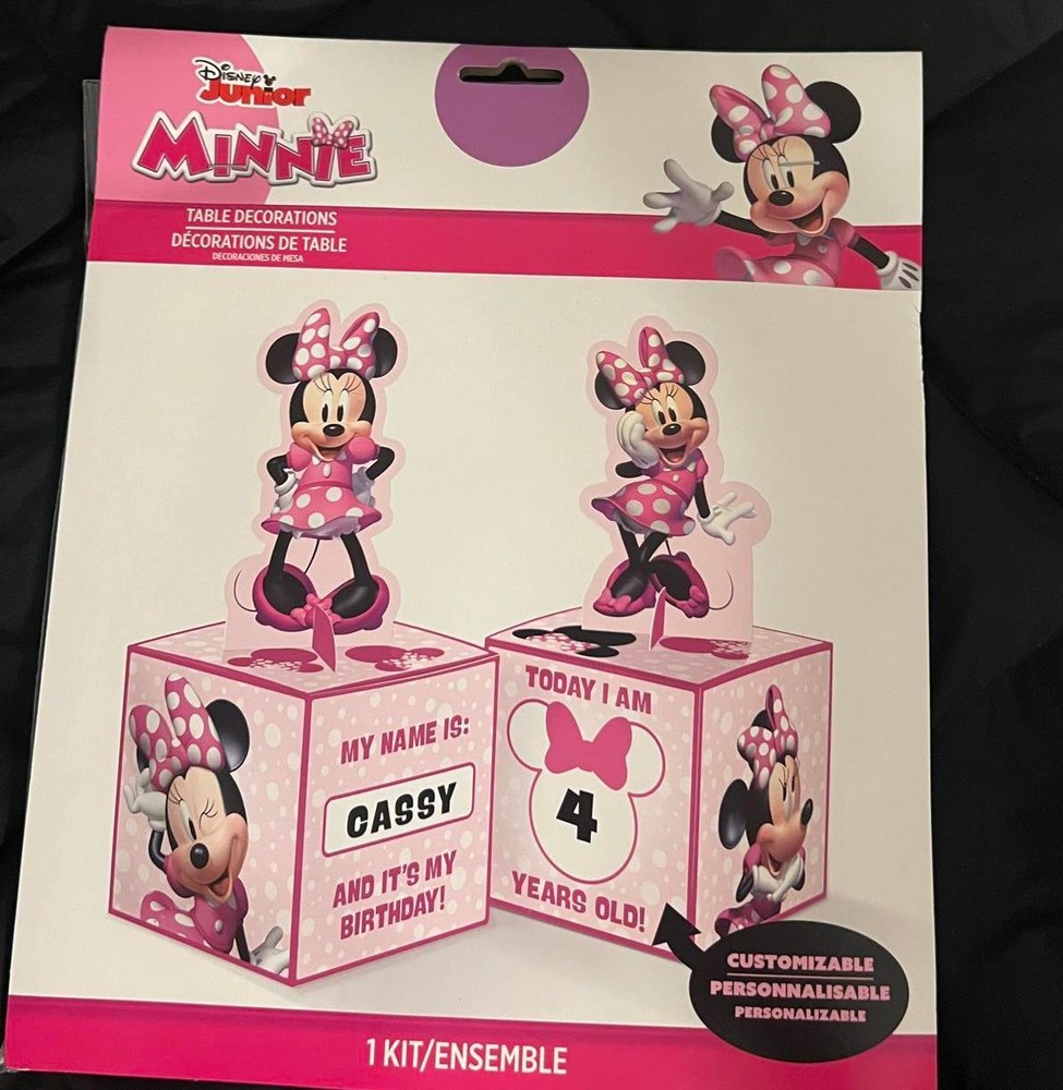 FREE SHIPPING Disney Junior Minnie Mouse Birthday Table Decorations Kit