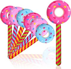 6 Pcs Inflatable Donuts 33 Inch Candy Birthday Party Decorations Donut Shape …