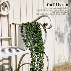 dallisten 6 Pcs Artificial 28 inches (L) x 5 (W) x 5 (H), Green