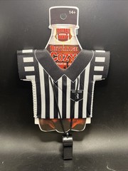Referee Beer Coozies Can Cooler With Whistle Football Party