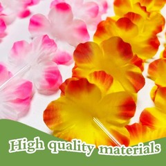 24Pcs Hawaiian Leis for Luau Party Decor, Colorful Flower Necklace,Tropical H…