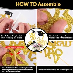 20 PCS 2026 Graduation Party Decorations Set,Class of 2026 Double Sided Gradu…
