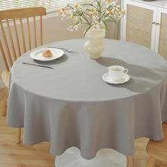 meioro Linen Textured Tablecloth Waterproof Spillproof Fabric Table Cloth, De…