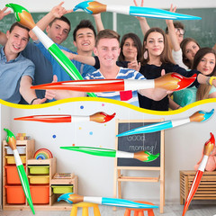 6 Pcs 41.4 Inch Giant Inflatable Paint Brush Large Blow up Paintbrushes Colored