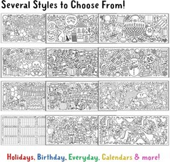 Construction-Themed Kids Coloring Tablecloth 30″ x 72″ – No Creases, Fun Part…