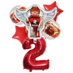 Robot Game Theme Balloon 6pcs Set For Birthday Decoration And Fast Shipping USA