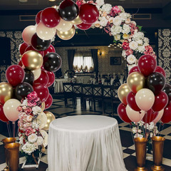 50Pcs Burgundy Balloons, 12Inch Matte Burgundy Red Balloon for Valentine’S Day A
