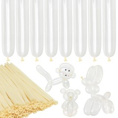 Clear 260 Latex Twisting Balloons Long Skinny for Animals 100Pcs Party
