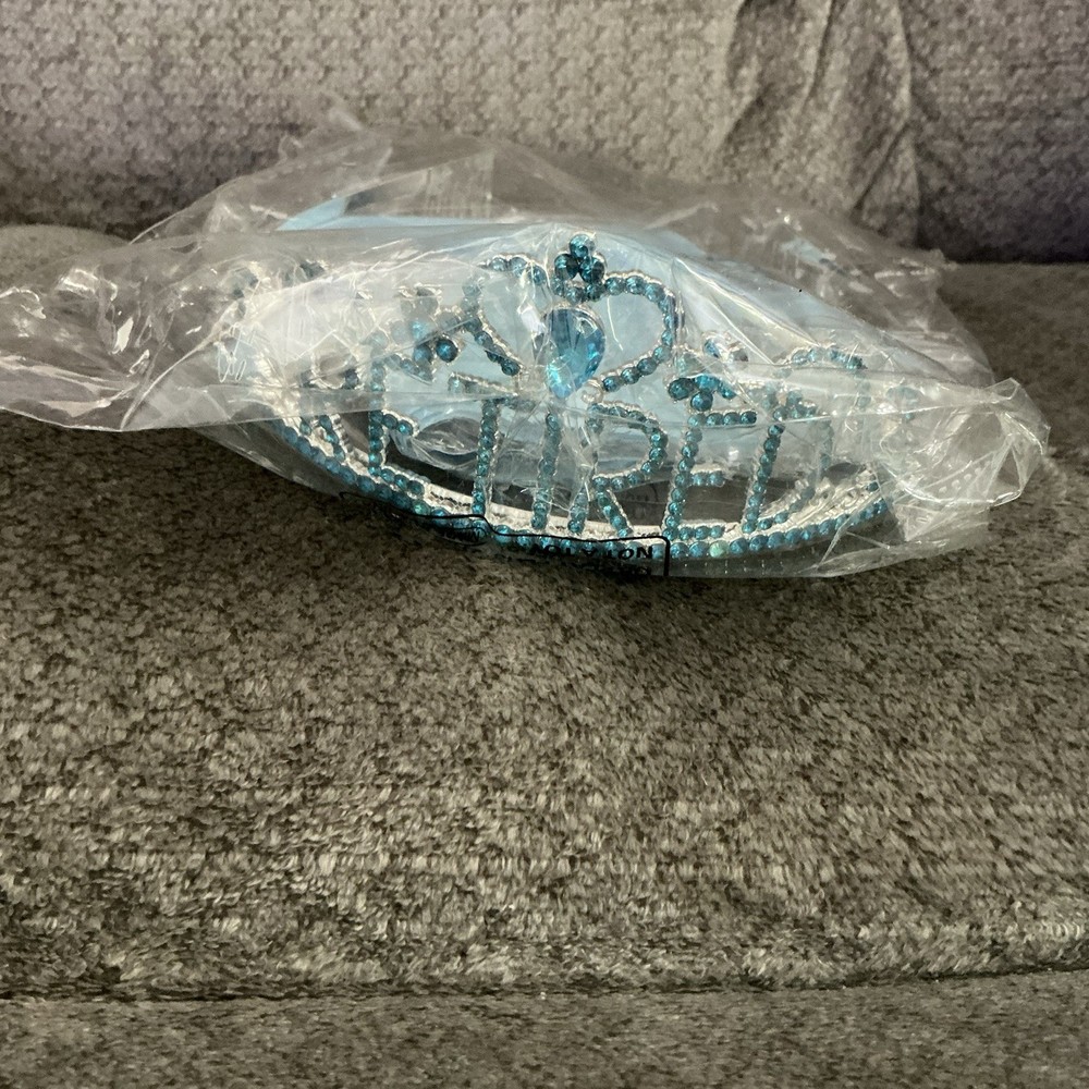 New Retired Tiara And Sash, Party Decorations For Retirement Party, Light Blue