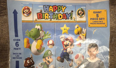 Nintendo Super Mario Bros Scene Setters Wall Decorating Kit for BIrthdays NEW