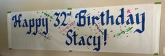 Big Personalized Birthday/Anniversary/Wedding/Retirement/Welcome Banner 36X144″+