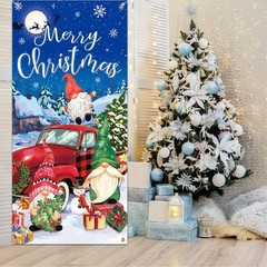 Tiamon Christmas Gnome Door Cover Holiday Gnome Door Cover Decoration Gnome B…