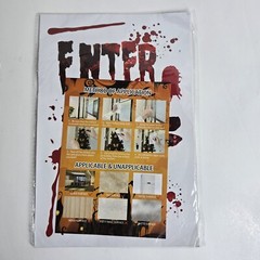 Halloween Party Decor Kit Eyeball Balloon Bloody Sticker Bat Banner Tablecloth