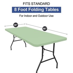 homing 4 Packs 8 Foot Rectangle Easter Table Cloth, Waterproof Polyester Elastic