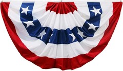 Weather-Resistant 3×6 Ft American Flag Bunting for -Round Patriotism