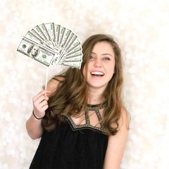 Fun Money Theme Photo Booth Props Dollar Theme Selfie Props for Birthday Wedd…