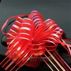 Decor Wedding Pull UK Wrap Party Organza Pom Gift Bow Bows Large 50mm Ribbon