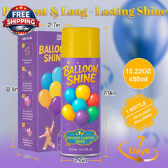 Balloon Shine Spray for Party : 15 Oz Balloons Spray Silicone for Mother’S Day H
