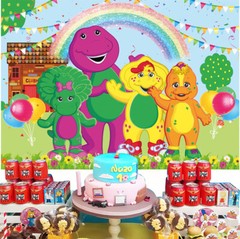Barney and Friends Party supplies Backdrop Banner Vinyl 7x5ft Birthday Gift