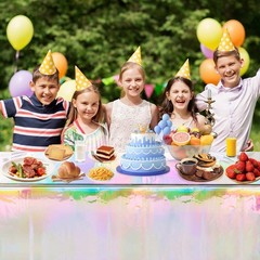 Iridescence Plastic Tablecloths Disposable Galentines Day Decorations …
