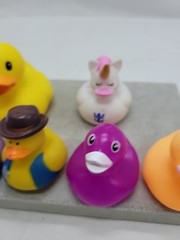 Lot of 6 Assorted Rubber Ducks Jeep Lovers Duckies