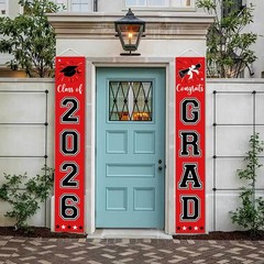 Graduation Decorations Class of 2026 Hanging Grad Banner, Graduation Decorations
