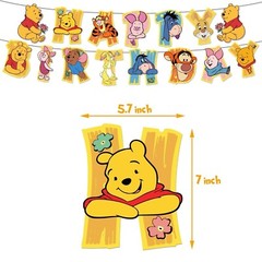 Animation Winnie The Pooh & Pals Theme Birthday Party Decorate Supplies Set