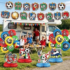 2026 World Cup Soccer Party Decorations Kit, Football Theme Decorations with Ban