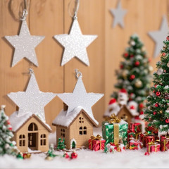 108 Pcs Glitter Silver Five Star Cutouts 6 Inch Cardboard Stars Cut-Outs Wall…