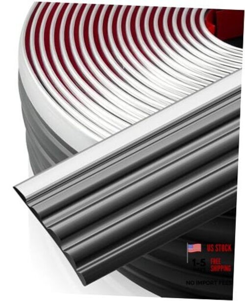 Chrome Side Body Trim Molding Compatible with Chevy GMC Tahoe Suburban 13 ft