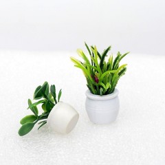 20PCS Miniature Potted Plants for Dollhouse Decoration and Photography