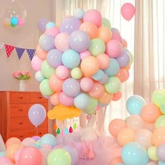 200Pcs Pastel Balloons, 5 inch Pastel Latex Party Balloons Multicolor Macaron…