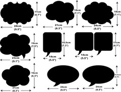 Photo Booth Props Kit,Writable Black Paper Card Board Photographing Props