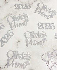 16 x Pieces Personalised Prom Table Decor, Table Scatter, Prom 2026, Graduation