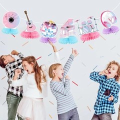 Honeycomb Guitar Centerpieces for Birthday Party – Music Party
