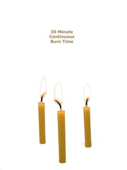 Beeswax Candle Works, 5-Inch Birthday Candles (Pack of 5 inch, Golden Yellow